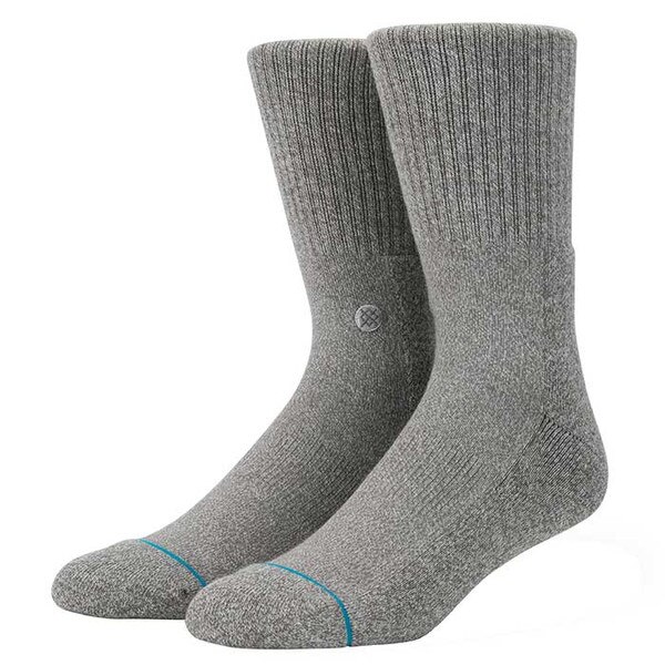 Stance Icon Crew Sock – Men’s in Grey Heather